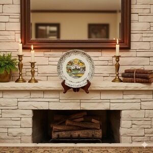 Vintage Decorative Souvenir Arkansas Plate